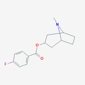 molecular formula C15H18FNO2 B041659 3-(对氟苯甲酰氧基)托烷 CAS No. 1392492-03-3