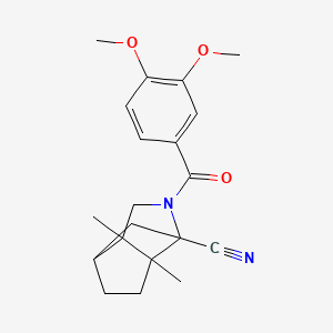 4-(3,4-dimethoxybenzoyl)-6,7-dimethyl-4-azatricyclo[4.3.0.0~3,7~]nonane-3-carbonitrile