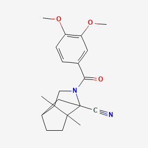 molecular formula C20H24N2O3 B4165910 4-(3,4-dimethoxybenzoyl)-6,7-dimethyl-4-azatricyclo[4.3.0.0~3,7~]nonane-3-carbonitrile 