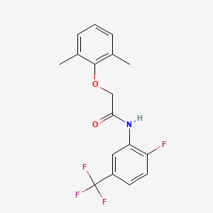 molecular formula C17H15F4NO2 B4165936 2-(2,6-dimethylphenoxy)-N-[2-fluoro-5-(trifluoromethyl)phenyl]acetamide 