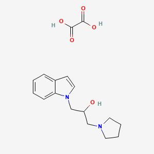 molecular formula C17H22N2O5 B4165976 1-(1H-indol-1-yl)-3-(1-pyrrolidinyl)-2-propanol oxalate 