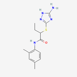 2-[(3-amino-1H-1,2,4-triazol-5-yl)thio]-N-(2,4-dimethylphenyl)butanamide