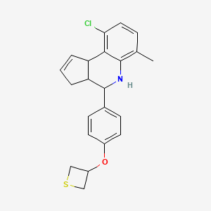 9-chloro-6-methyl-4-[4-(3-thietanyloxy)phenyl]-3a,4,5,9b-tetrahydro-3H-cyclopenta[c]quinoline