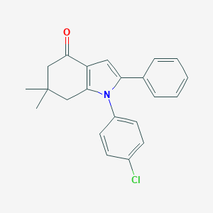 1-(4-chlorophenyl)-6,6-dimethyl-2-phenyl-1,5,6,7-tetrahydro-4H-indol-4-one