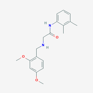 molecular formula C19H24N2O3 B4166095 2-[(2,4-dimethoxybenzyl)amino]-N-(2,3-dimethylphenyl)acetamide 