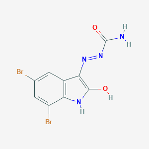 molecular formula C9H6Br2N4O2 B416611 5,7-dibromo-1H-indole-2,3-dione 3-semicarbazone 