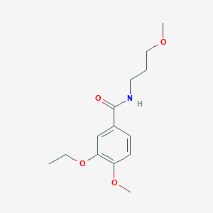 molecular formula C14H21NO4 B4166115 3-ethoxy-4-methoxy-N-(3-methoxypropyl)benzamide 