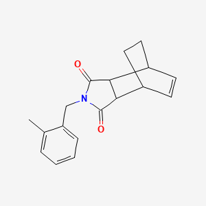 molecular formula C18H19NO2 B4166164 4-(2-methylbenzyl)-4-azatricyclo[5.2.2.0~2,6~]undec-8-ene-3,5-dione 