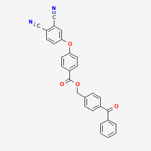 molecular formula C29H18N2O4 B4166183 4-benzoylbenzyl 4-(3,4-dicyanophenoxy)benzoate 