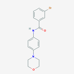 molecular formula C17H17BrN2O2 B416619 3-bromo-N-(4-morpholin-4-ylphenyl)benzamide CAS No. 300719-19-1