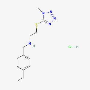 molecular formula C13H20ClN5S B4166197 N-(4-ethylbenzyl)-2-[(1-methyl-1H-tetrazol-5-yl)thio]ethanamine hydrochloride 