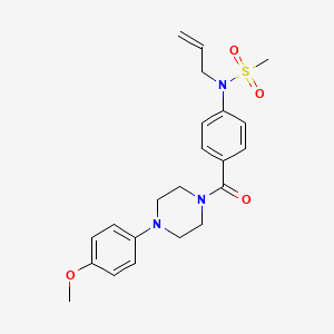 N-allyl-N-(4-{[4-(4-methoxyphenyl)-1-piperazinyl]carbonyl}phenyl)methanesulfonamide