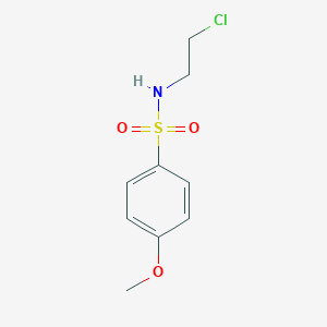 molecular formula C9H12ClNO3S B416622 N-(2-chloroethyl)-4-methoxybenzenesulfonamide 