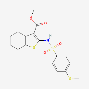 methyl 2-({[4-(methylthio)phenyl]sulfonyl}amino)-4,5,6,7-tetrahydro-1-benzothiophene-3-carboxylate