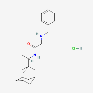 molecular formula C21H31ClN2O B4166241 N~1~-[1-(1-adamantyl)ethyl]-N~2~-benzylglycinamide hydrochloride 