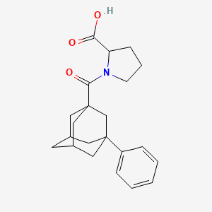 molecular formula C22H27NO3 B4166322 1-[(3-phenyl-1-adamantyl)carbonyl]proline 