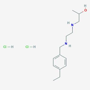 molecular formula C14H26Cl2N2O B4166328 1-({2-[(4-ethylbenzyl)amino]ethyl}amino)-2-propanol dihydrochloride 