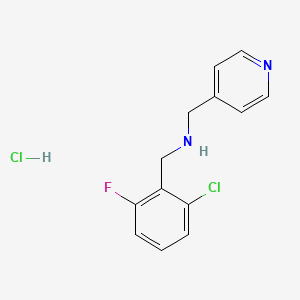 molecular formula C13H13Cl2FN2 B4166332 (2-chloro-6-fluorobenzyl)(4-pyridinylmethyl)amine hydrochloride 