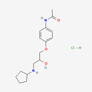 molecular formula C16H25ClN2O3 B4166459 N-{4-[3-(cyclopentylamino)-2-hydroxypropoxy]phenyl}acetamide hydrochloride 