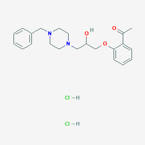 1-{2-[3-(4-benzyl-1-piperazinyl)-2-hydroxypropoxy]phenyl}ethanone dihydrochloride