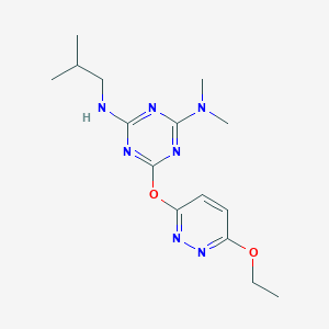 6-[(6-ethoxy-3-pyridazinyl)oxy]-N'-isobutyl-N,N-dimethyl-1,3,5-triazine-2,4-diamine