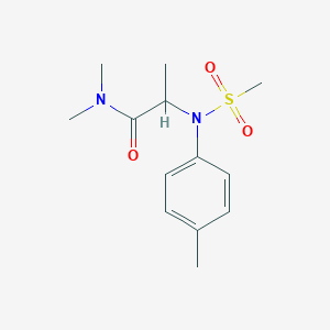 molecular formula C13H20N2O3S B4166549 N~1~,N~1~-dimethyl-N~2~-(4-methylphenyl)-N~2~-(methylsulfonyl)alaninamide 