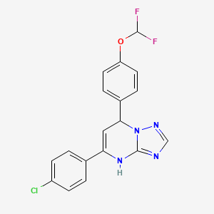 5-(4-chlorophenyl)-7-[4-(difluoromethoxy)phenyl]-4,7-dihydro[1,2,4]triazolo[1,5-a]pyrimidine