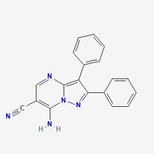 7-amino-2,3-diphenylpyrazolo[1,5-a]pyrimidine-6-carbonitrile