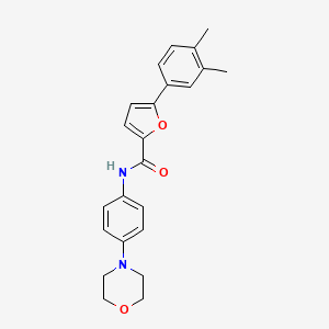 5-(3,4-dimethylphenyl)-N-[4-(4-morpholinyl)phenyl]-2-furamide