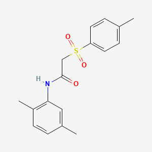 molecular formula C17H19NO3S B4166651 N-(2,5-dimethylphenyl)-2-[(4-methylphenyl)sulfonyl]acetamide 