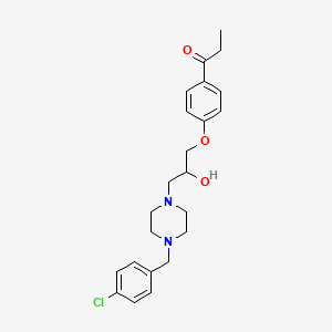 1-(4-{3-[4-(4-chlorobenzyl)-1-piperazinyl]-2-hydroxypropoxy}phenyl)-1-propanone