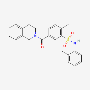 5-(3,4-dihydro-2(1H)-isoquinolinylcarbonyl)-2-methyl-N-(2-methylphenyl)benzenesulfonamide