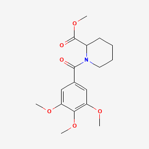 molecular formula C17H23NO6 B4166799 methyl 1-(3,4,5-trimethoxybenzoyl)-2-piperidinecarboxylate 