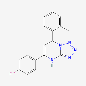 molecular formula C17H14FN5 B4166824 5-(4-fluorophenyl)-7-(2-methylphenyl)-4,7-dihydrotetrazolo[1,5-a]pyrimidine 