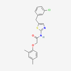 molecular formula C20H19ClN2O2S B4166866 N-[5-(3-chlorobenzyl)-1,3-thiazol-2-yl]-2-(2,4-dimethylphenoxy)acetamide 