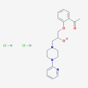 1-(2-{2-hydroxy-3-[4-(2-pyridinyl)-1-piperazinyl]propoxy}phenyl)ethanone dihydrochloride