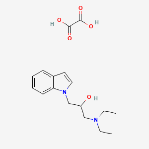 1-(diethylamino)-3-(1H-indol-1-yl)-2-propanol oxalate