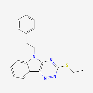 3-(ethylthio)-5-(2-phenylethyl)-5H-[1,2,4]triazino[5,6-b]indole