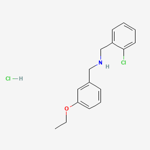molecular formula C16H19Cl2NO B4166943 (2-chlorobenzyl)(3-ethoxybenzyl)amine hydrochloride 