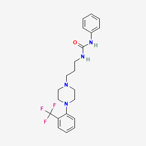 N-phenyl-N'-(3-{4-[2-(trifluoromethyl)phenyl]-1-piperazinyl}propyl)urea