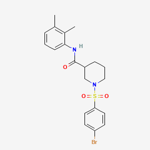 molecular formula C20H23BrN2O3S B4167097 1-[(4-bromophenyl)sulfonyl]-N-(2,3-dimethylphenyl)-3-piperidinecarboxamide 