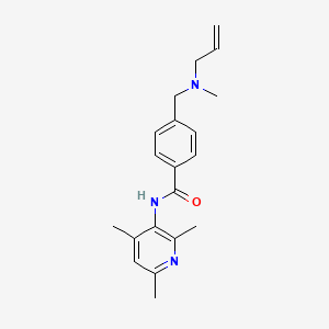 molecular formula C20H25N3O B4167105 4-{[allyl(methyl)amino]methyl}-N-(2,4,6-trimethylpyridin-3-yl)benzamide 