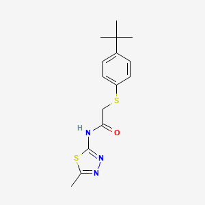 2-[(4-tert-butylphenyl)thio]-N-(5-methyl-1,3,4-thiadiazol-2-yl)acetamide