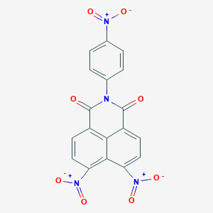 molecular formula C18H8N4O8 B416715 6,7-dinitro-2-(4-nitrophenyl)-1H-benzo[de]isoquinoline-1,3(2H)-dione 