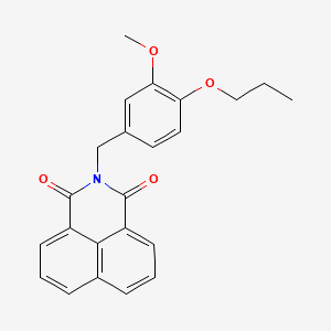 molecular formula C23H21NO4 B4167153 2-(3-methoxy-4-propoxybenzyl)-1H-benzo[de]isoquinoline-1,3(2H)-dione 