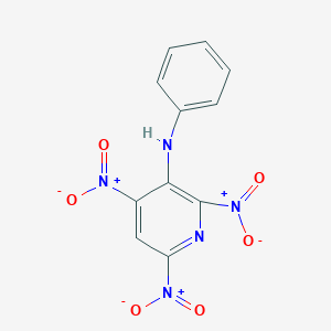 molecular formula C11H7N5O6 B416725 3-Anilino-2,4,6-trisnitropyridine 