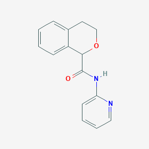 molecular formula C15H14N2O2 B4167407 N-2-pyridinyl-3,4-dihydro-1H-isochromene-1-carboxamide 