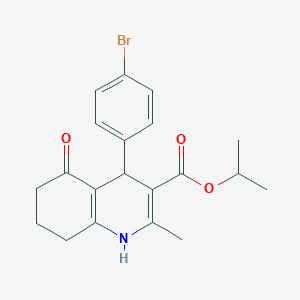 Isopropyl 4-(4-bromophenyl)-2-methyl-5-oxo-1,4,5,6,7,8-hexahydroquinoline-3-carboxylate
