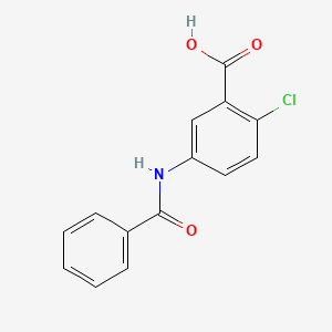 molecular formula C14H10ClNO3 B4167484 5-(benzoylamino)-2-chlorobenzoic acid 