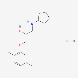 molecular formula C16H26ClNO2 B4167489 1-(cyclopentylamino)-3-(2,5-dimethylphenoxy)-2-propanol hydrochloride 